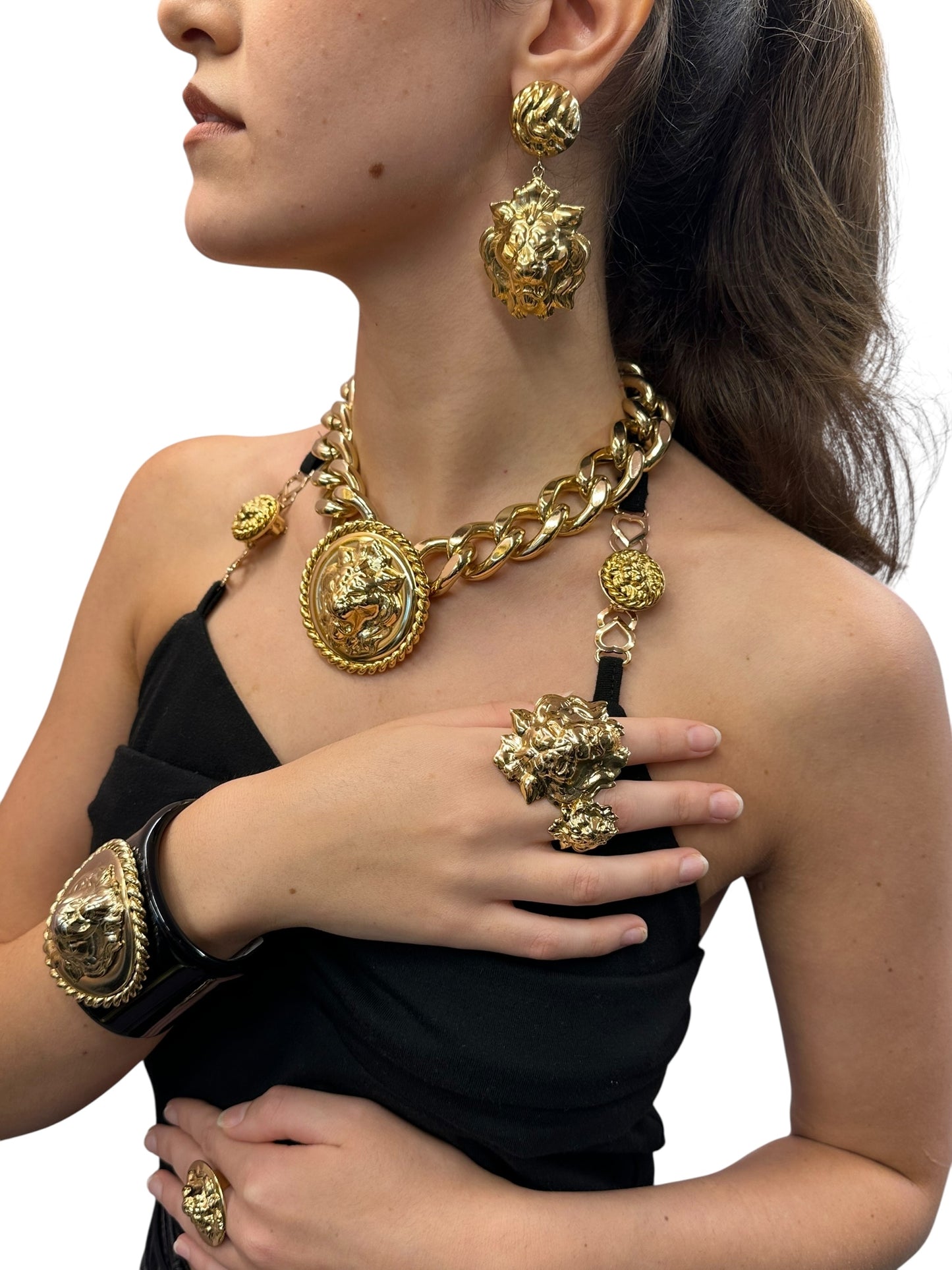 BRACCIALE LEONE placato oro