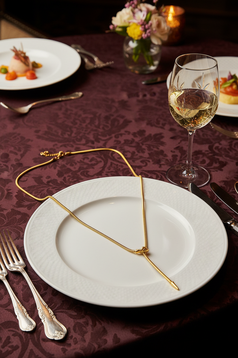 COLLANA SERPENTE regolabile con pulsante