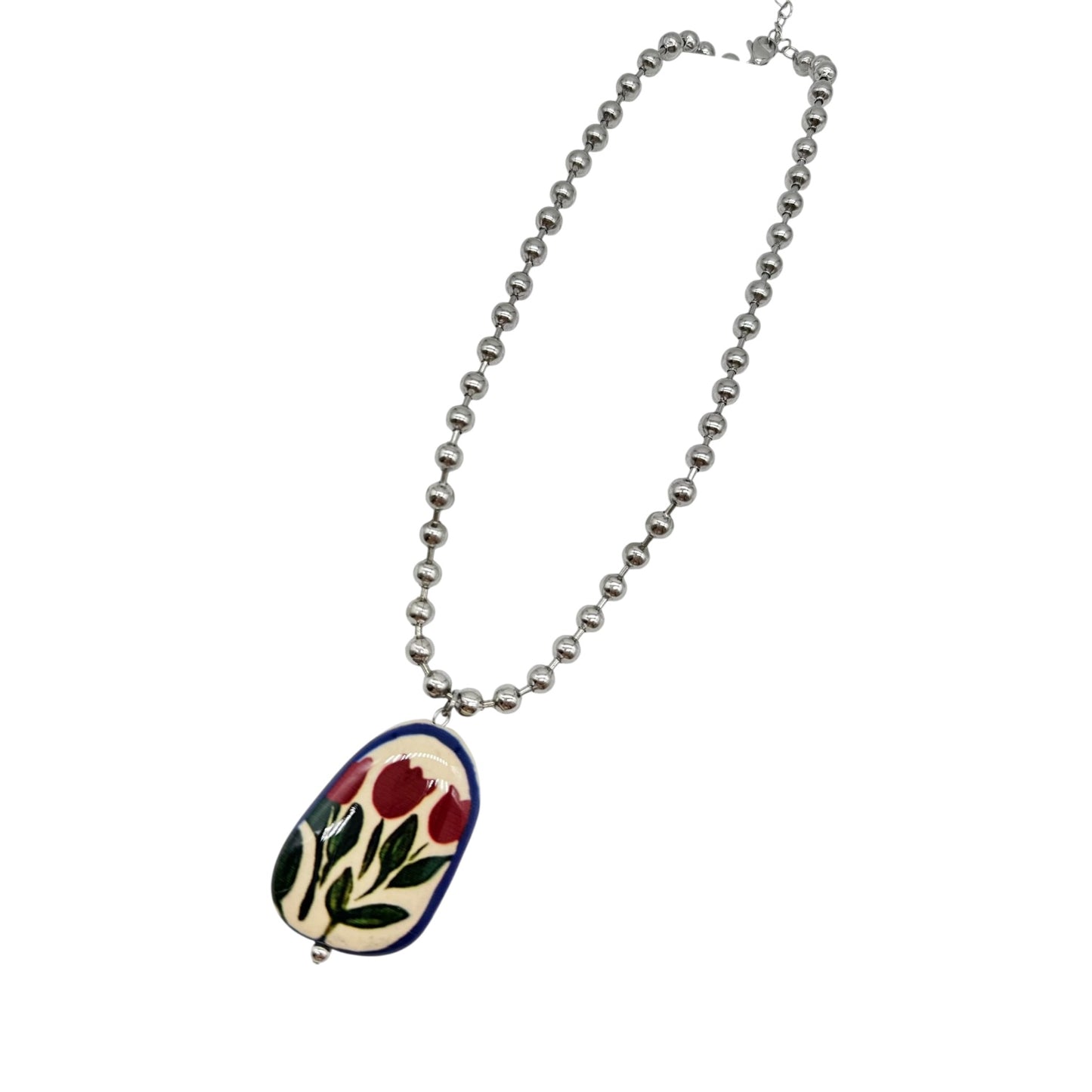 COLLANA TULIPANI acciaio inox inossidabile