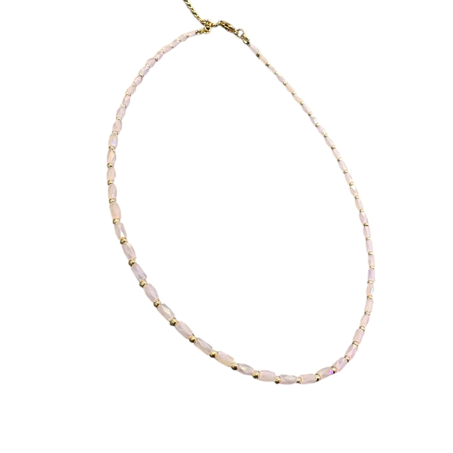 Collana Girocollo in Quarzo Rosa