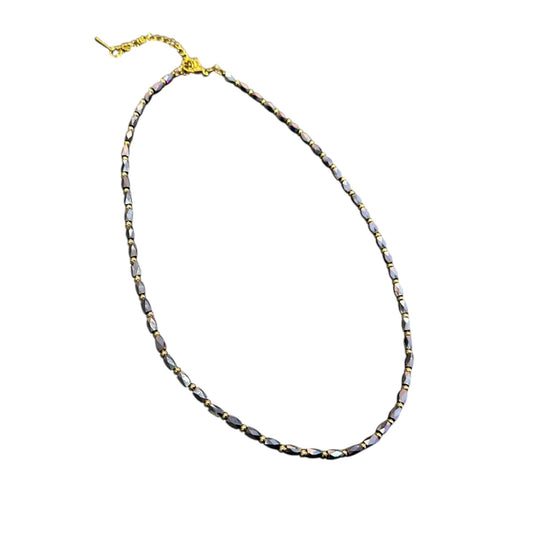 Collana Girocollo con Pietre in Ematite