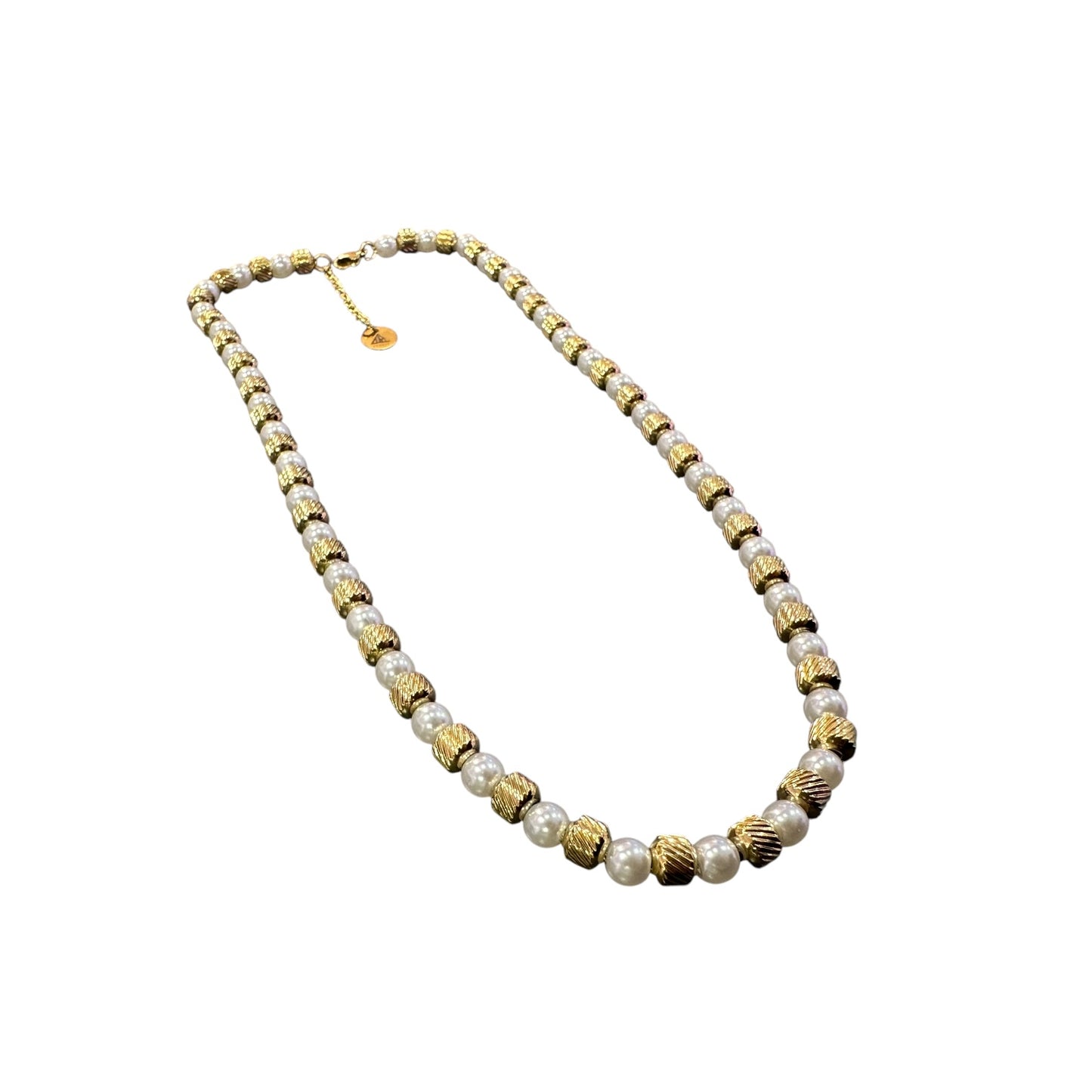 Collana unisex oro con perle