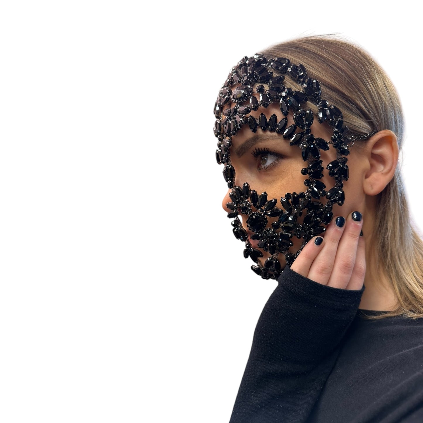 Maschera gioiello black