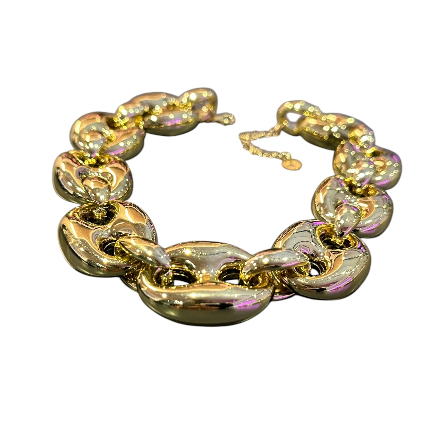 Collana corda bubble big in oro