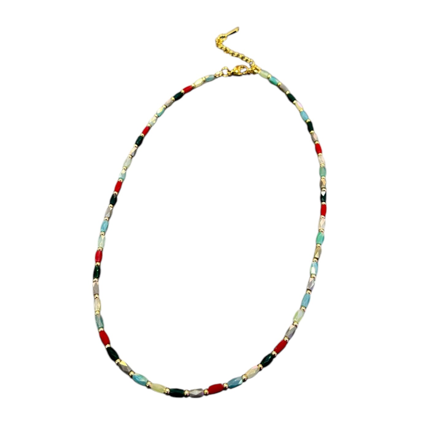 Collana Girocollo con Cristalli Multicolour