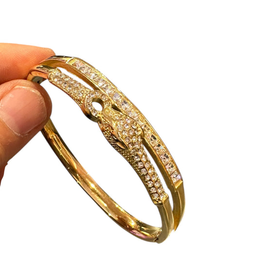 Bracciale Doppio Crystal oro