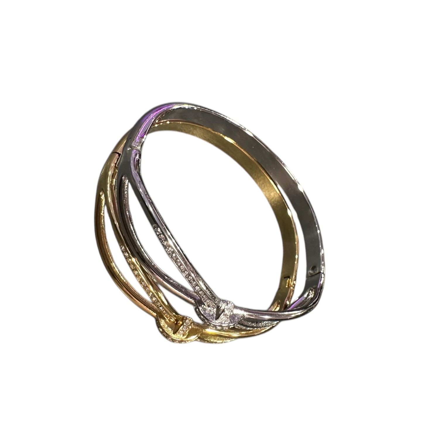 Bracciale Fiocco Con Cristallo Incastonato