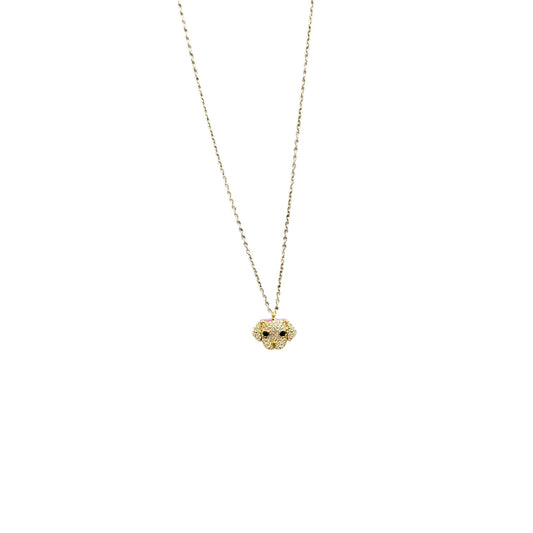 COLLANA ANIMALE CANE ACCIAIO INOX INOSSIDABILE ORO O ARGENTO