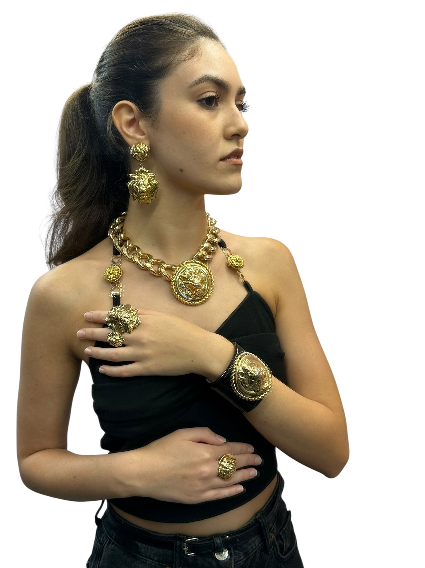 BRACCIALE LEONE placato oro