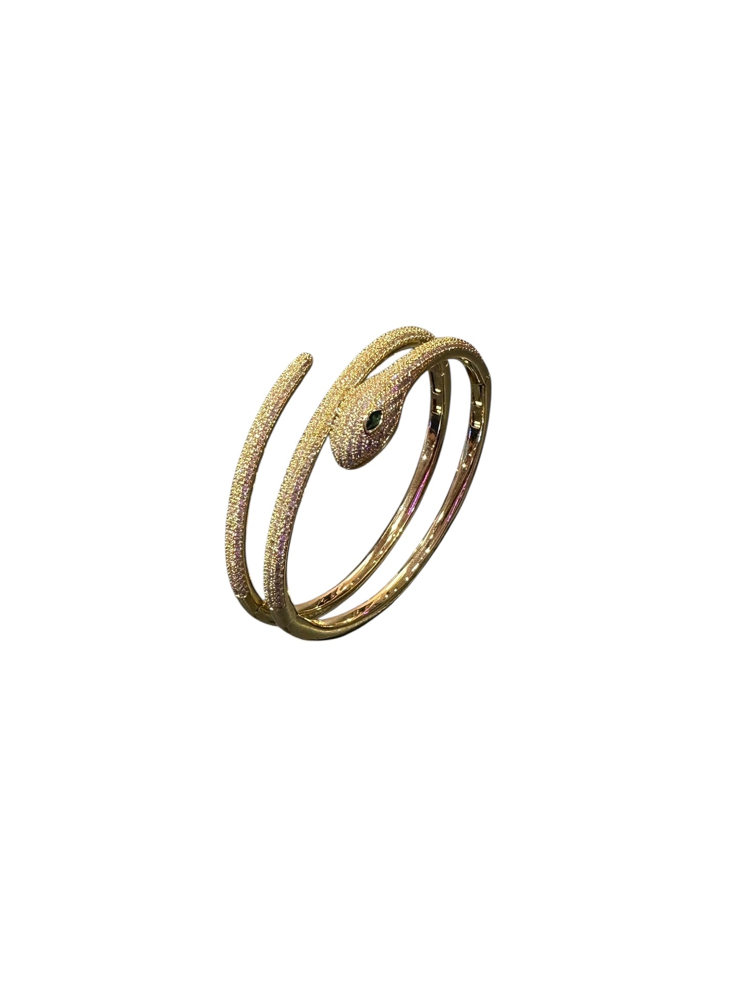 BRACCIALE SERPENTE richiudibile placato oro