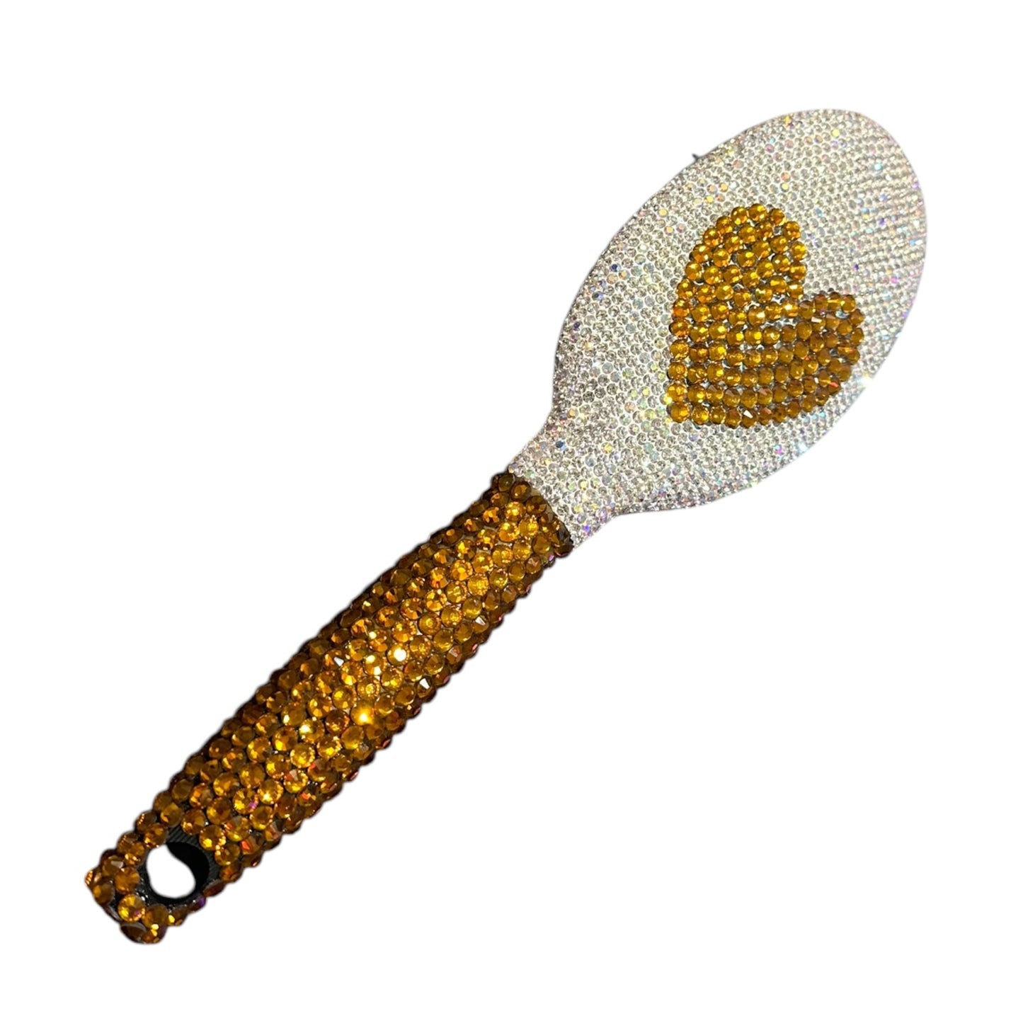 Spazzola Tonda Crystal heart gold Limited Edition