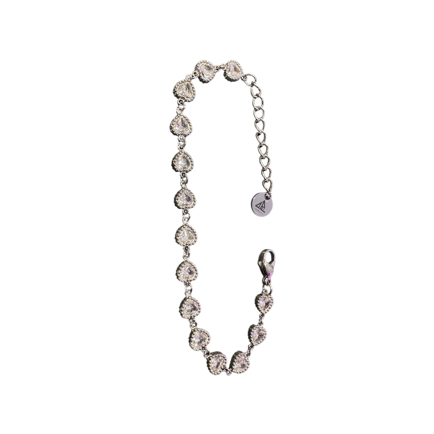 Bracciale Cuoricini Crystal Argento