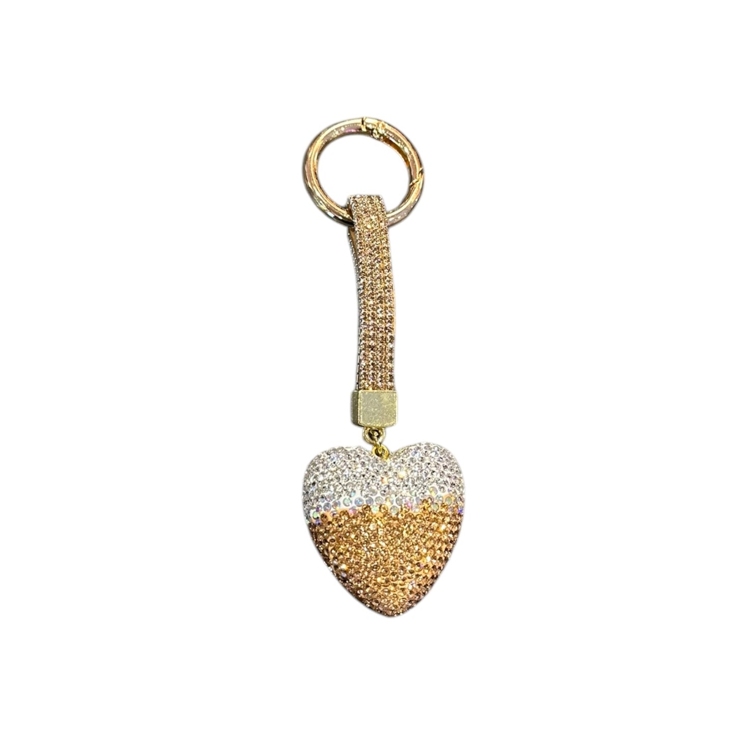 Porta Chiavi Cuore oro crystal