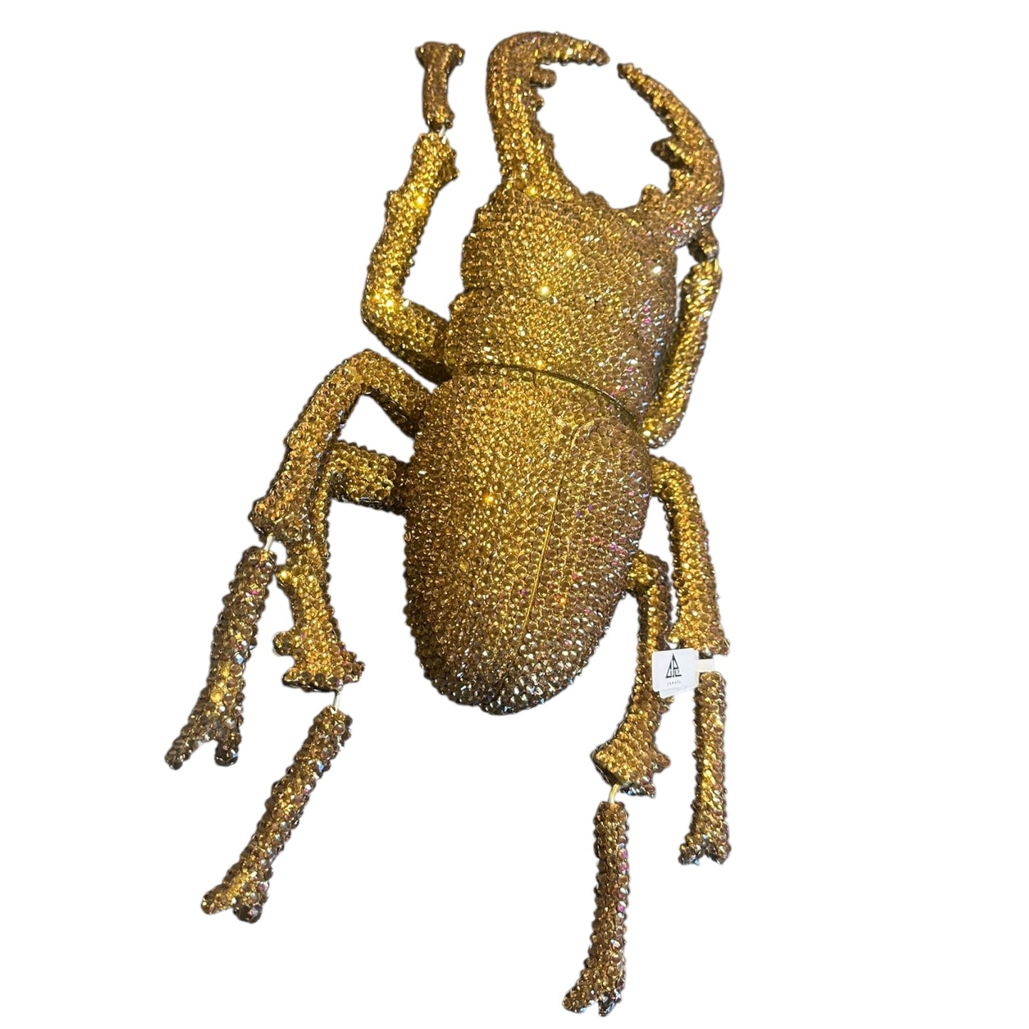 OGGETTISTICA -SCARABEO  CRISTALLI ORO- DA PARETE