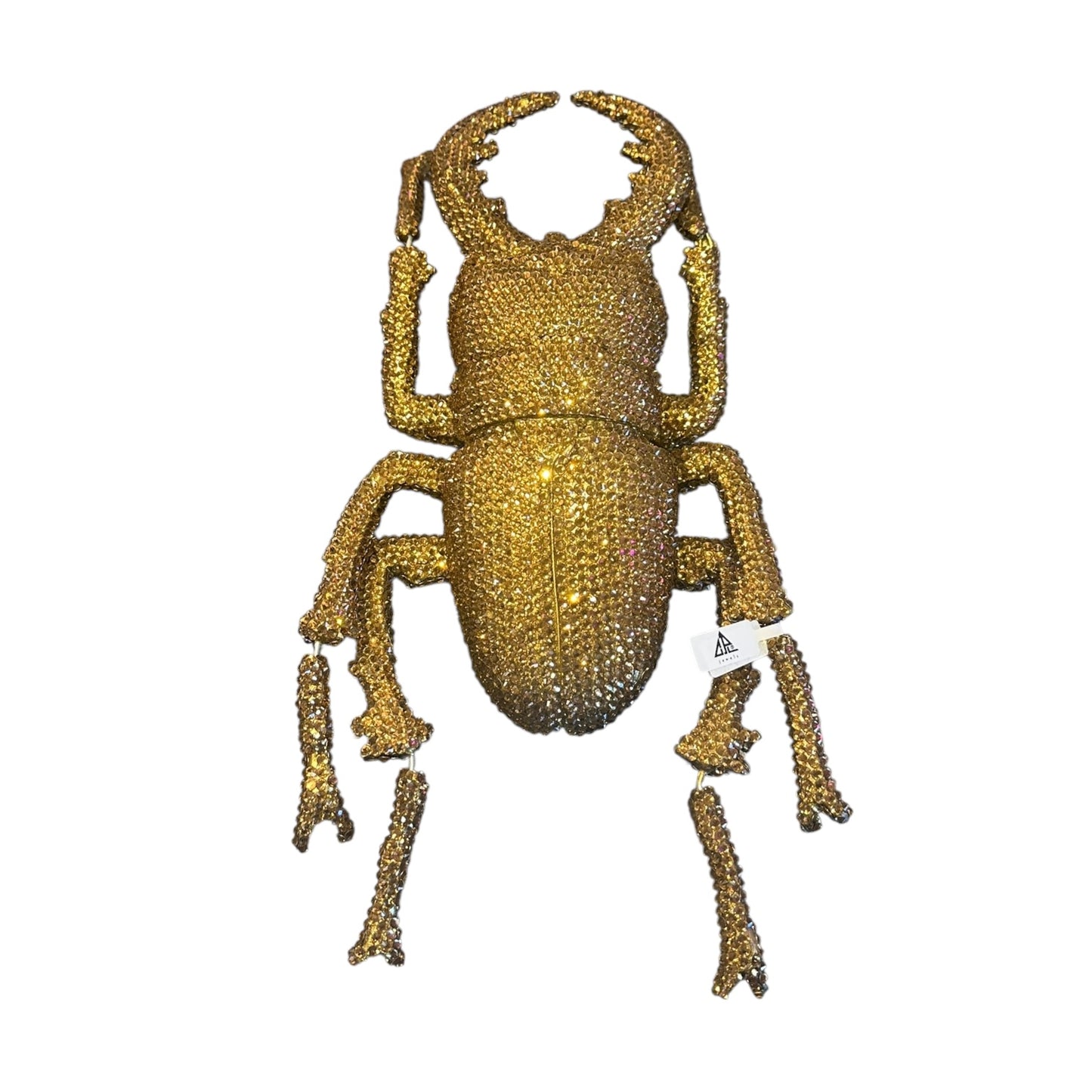 OGGETTISTICA -SCARABEO  CRISTALLI ORO- DA PARETE