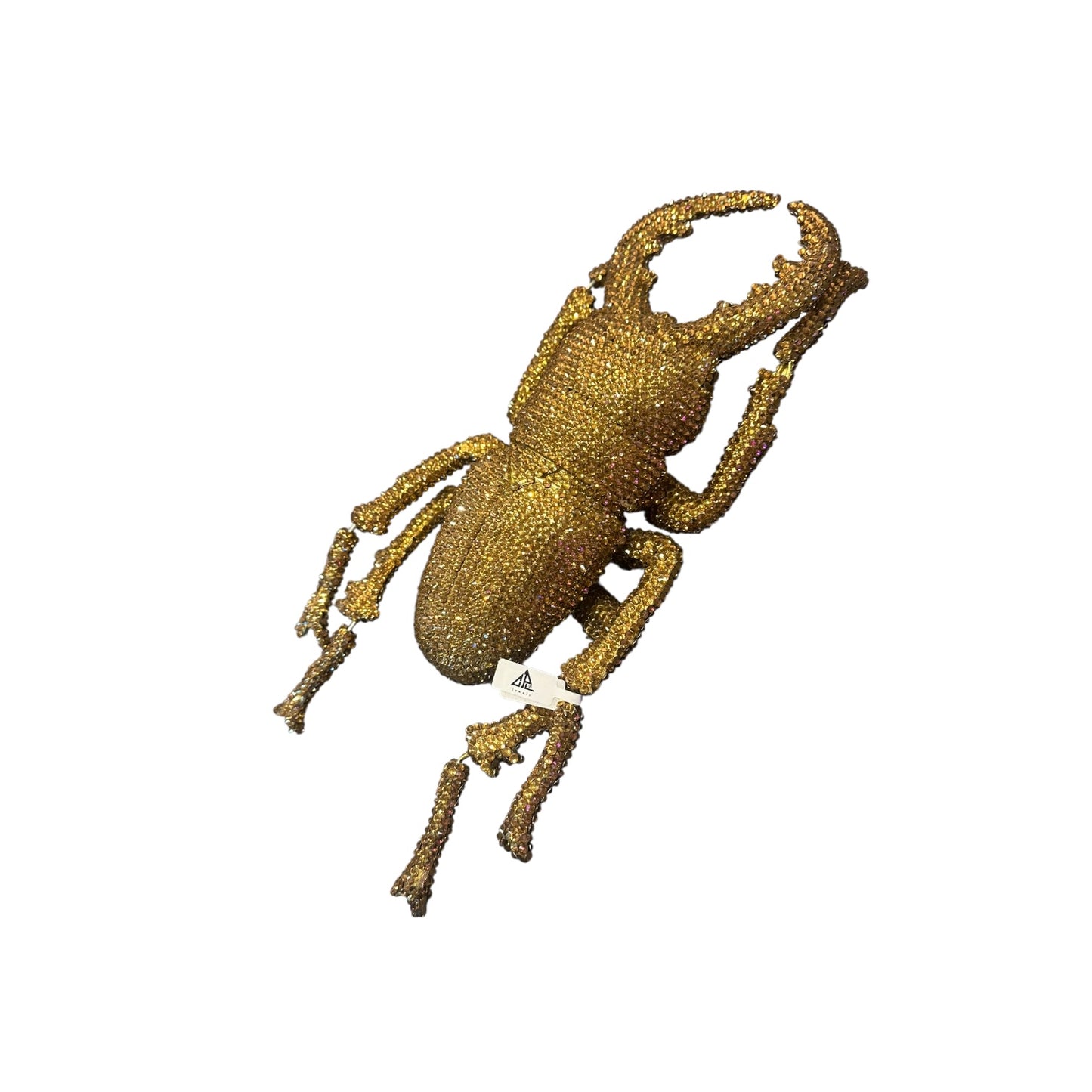 OGGETTISTICA -SCARABEO  CRISTALLI ORO- DA PARETE